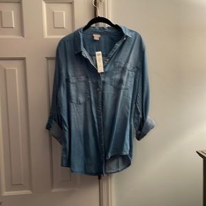 Chico’s Denim Button Down Shirt